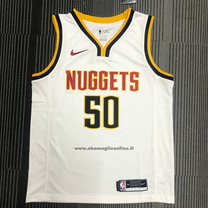 Maglia Denver Nuggets Aaron Gordon #50 Association 2021 Bianco
